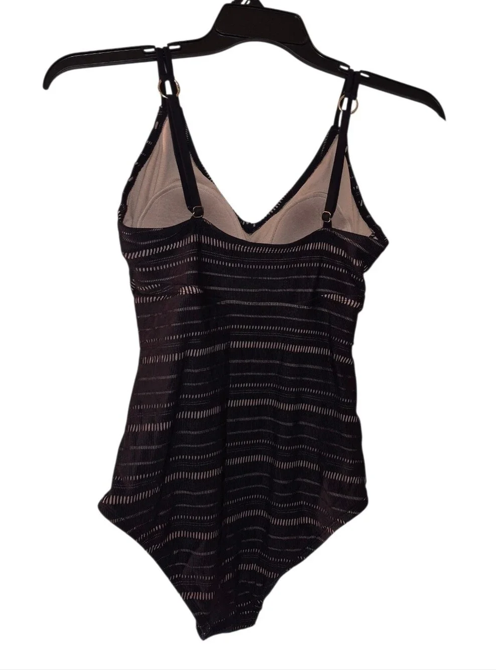 Kona Sol Women's Crochet High Neck Full Coverage One Piece Swimsuit Size Large
